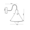 Vintage Cone Wall Sconce - Image 4