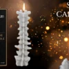 Gothic Spinal Cord Bone Candle - Image 3