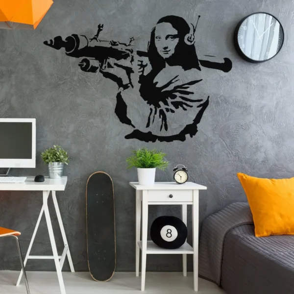 Artistic Mona Lisa Wall Sticker