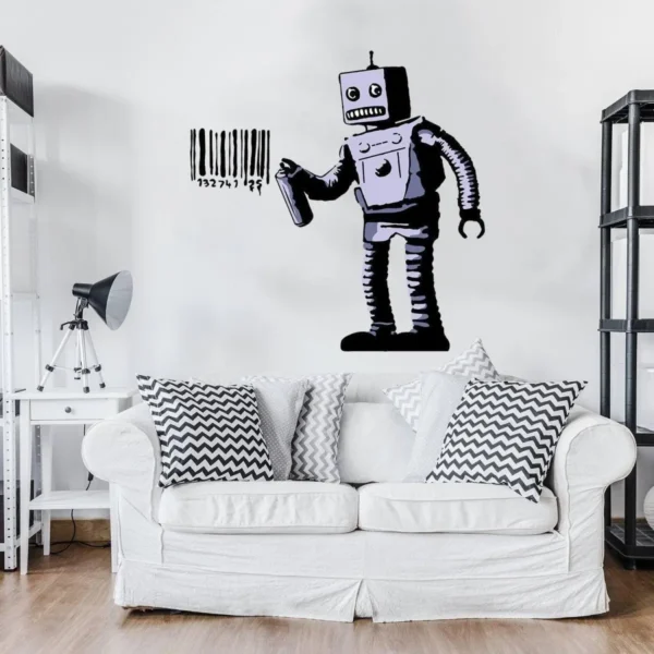 Robot Wall Vinyl Sticker