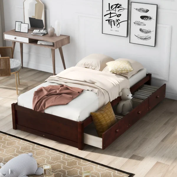 Twin Bed with Storage