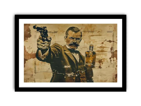 Vintage Whiskey Wall Art