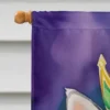 Alaskan Klee Kai King of Mardi Gras House Flag - Image 3