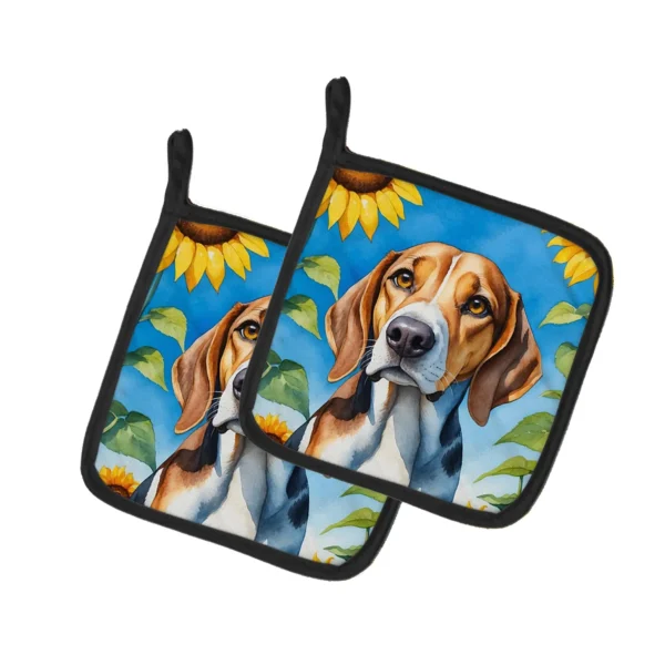 American Foxhound Pair of Pot Holders